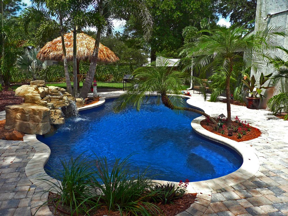 Beach Entry Resort Style Pool In Backyard Beach Entry Pool Backyard